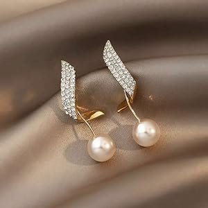 Glittering Stones & Orbs Dangle Earrings