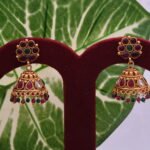 Vibrant Stone Jhumkas Earrings Earrings