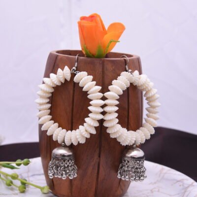 Circular Shells Jhoomka Earrings